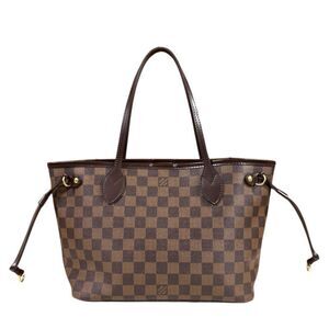 Louis Vuitton Neverfull PM Damier Tote Bag Damier Canvas N51109 Brown Women's